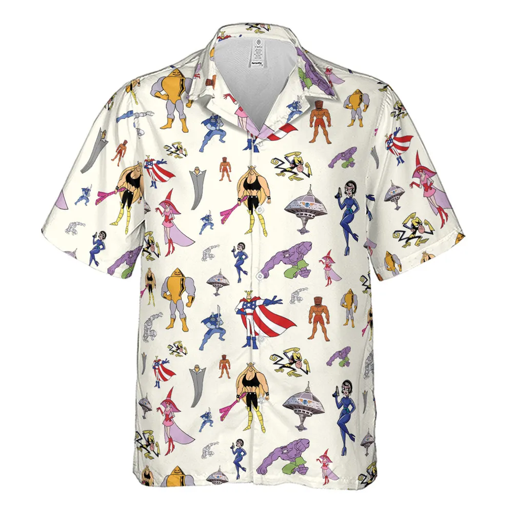 The Justice Friends Characters Hawaiian Shirt - 2