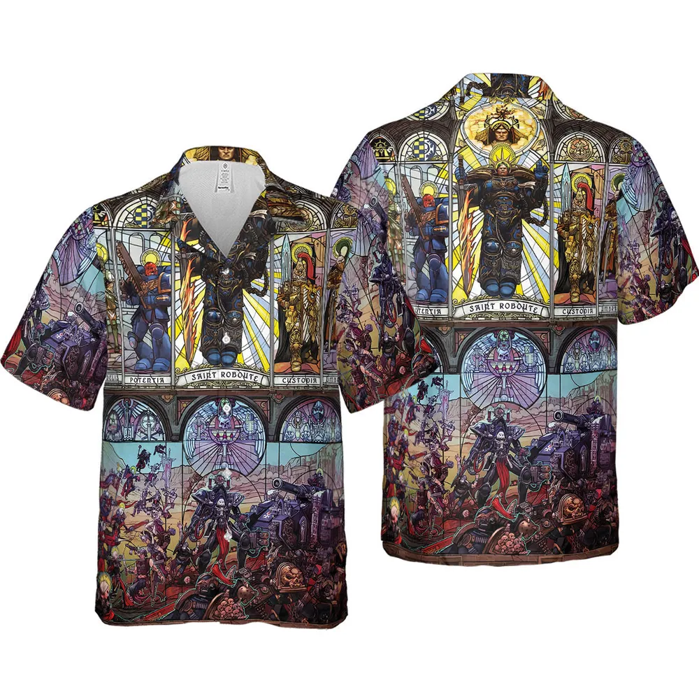 WH40K Library Hawaiian Shirt - 4