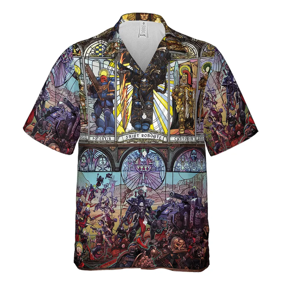 WH40K Library Hawaiian Shirt - 2