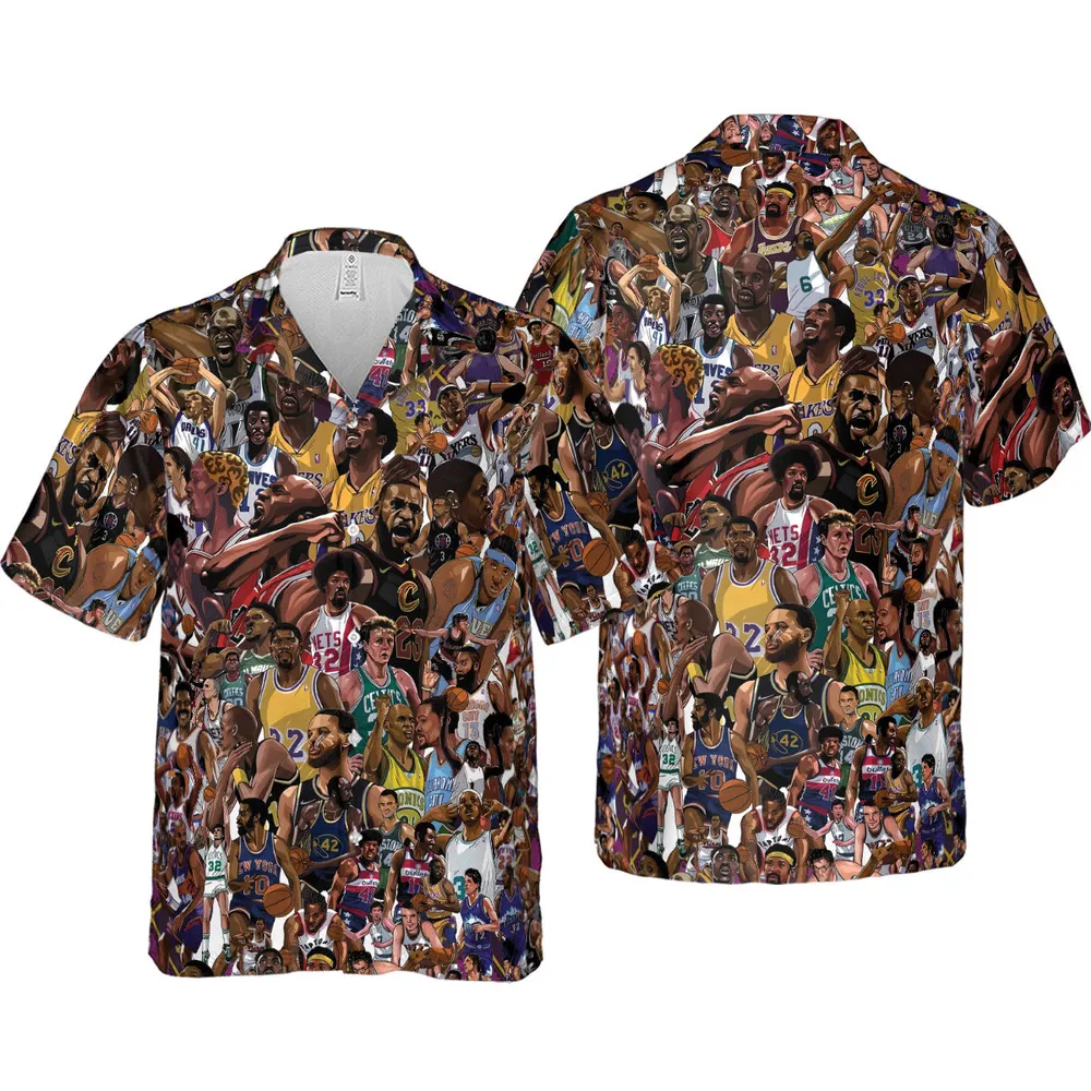 Basketball Superstars Hawaiian Shirt - 4