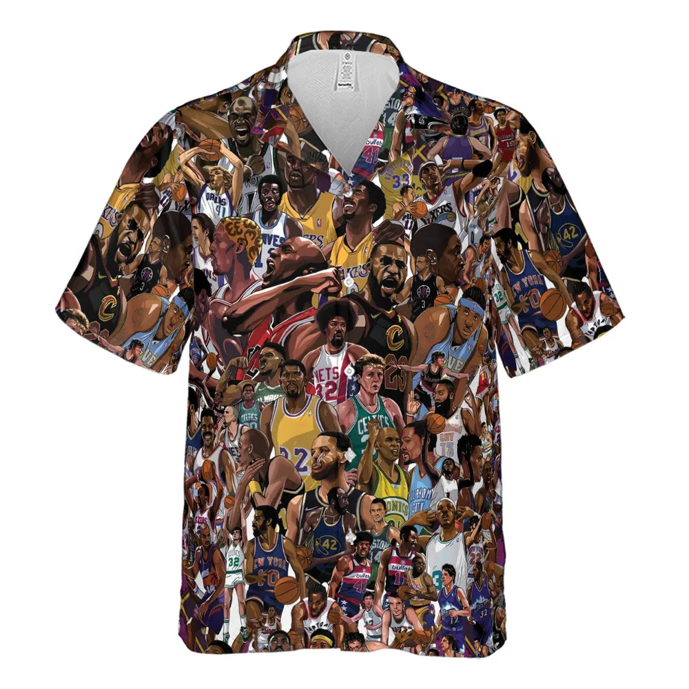 Basketball Superstars Hawaiian Shirt - 2