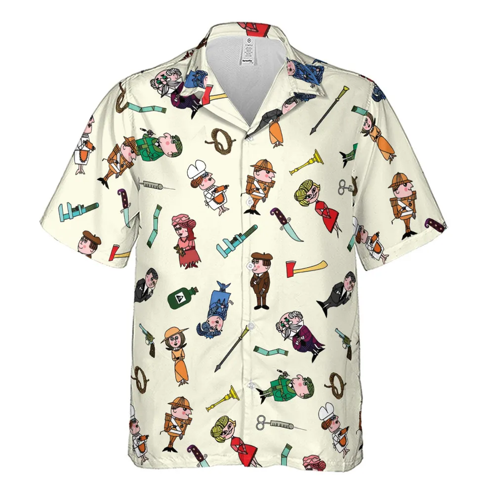Clue Board Game Characters Hawaiian Shirt - 2
