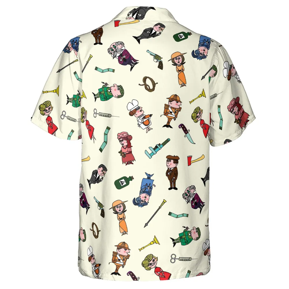 Clue Board Game Characters Hawaiian Shirt - 3