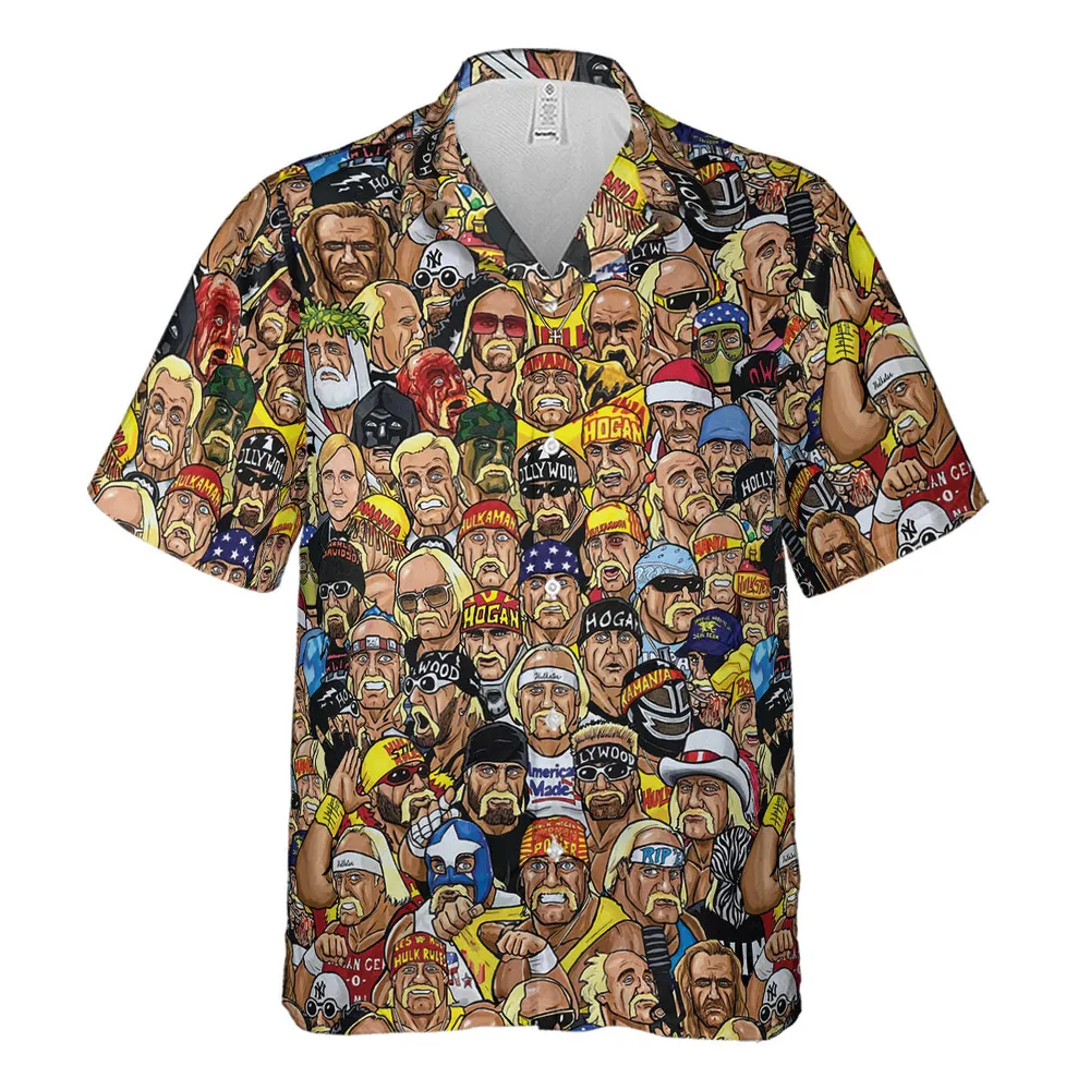 Classic Wrestlers Hawaiian Shirt - 2