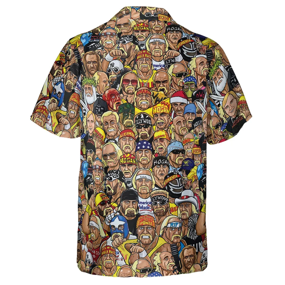 Classic Wrestlers Hawaiian Shirt - 3