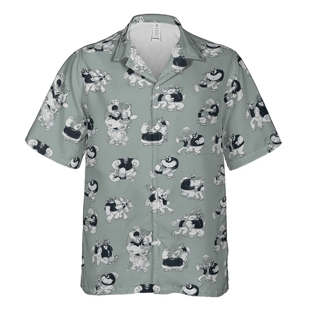 60s Sailors Battle Pattern Hawaiian Shirt - 2