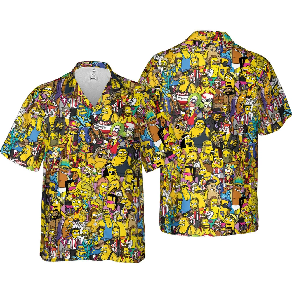 WWF Simpsons Hawaiian Shirt - 4