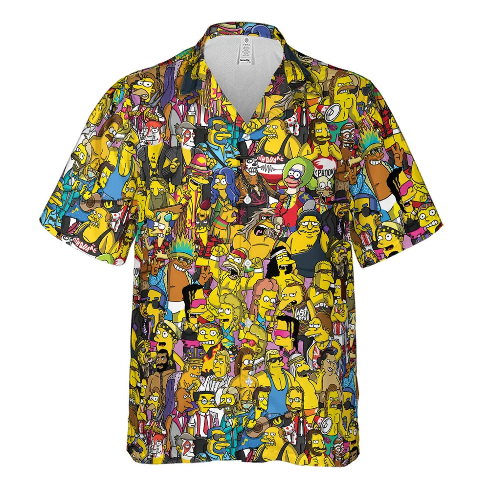 WWF Simpsons Hawaiian Shirt - 2