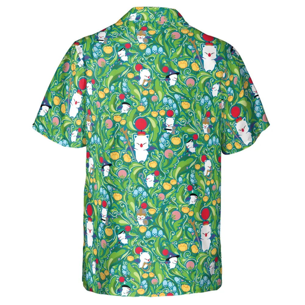 Moogle Final Fantasy Hawaiian Shirt - 3