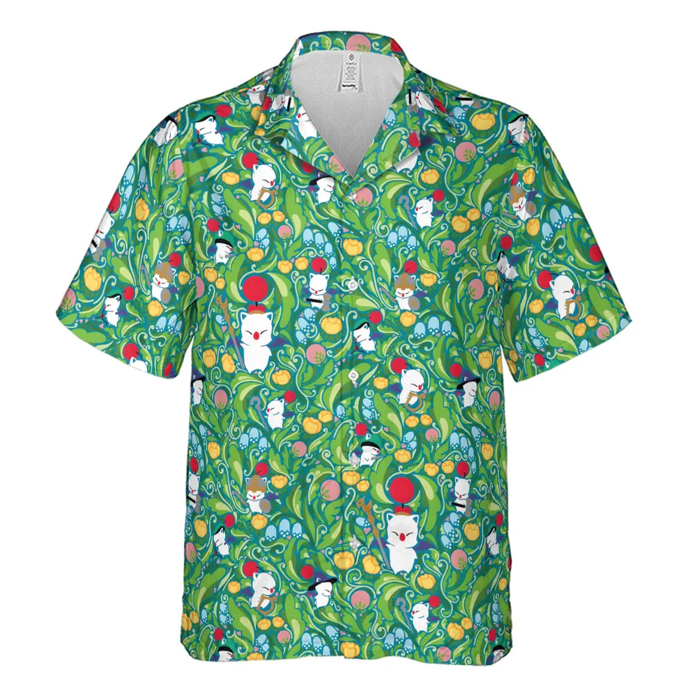 Moogle Final Fantasy Hawaiian Shirt - 2