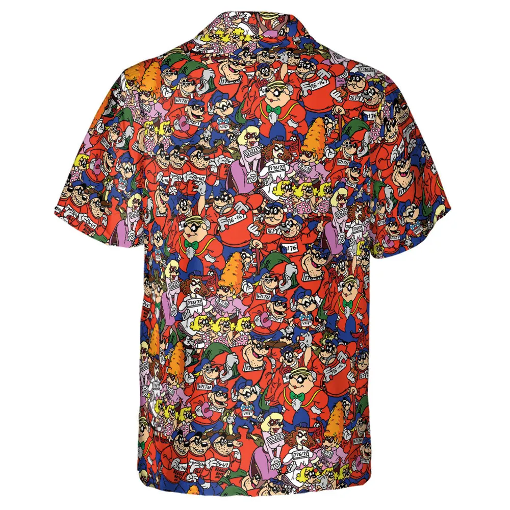 Beagle Boys Patterns Hawaiian Shirt - 3