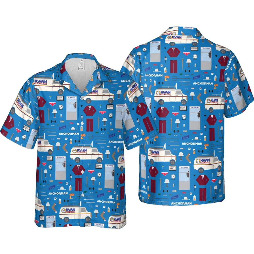Anchor Chic Anchorman Hawaiian Shirt - 4