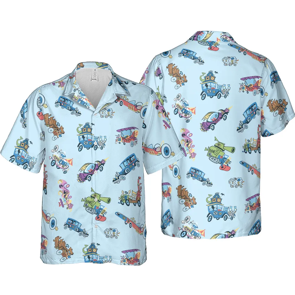 W is for Wacky Races Hawaiian Shirt - 3