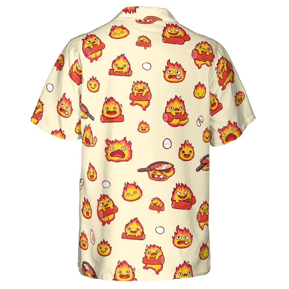 Calcifer Howl’s Moving Castle Hawaiian Shirt - 3