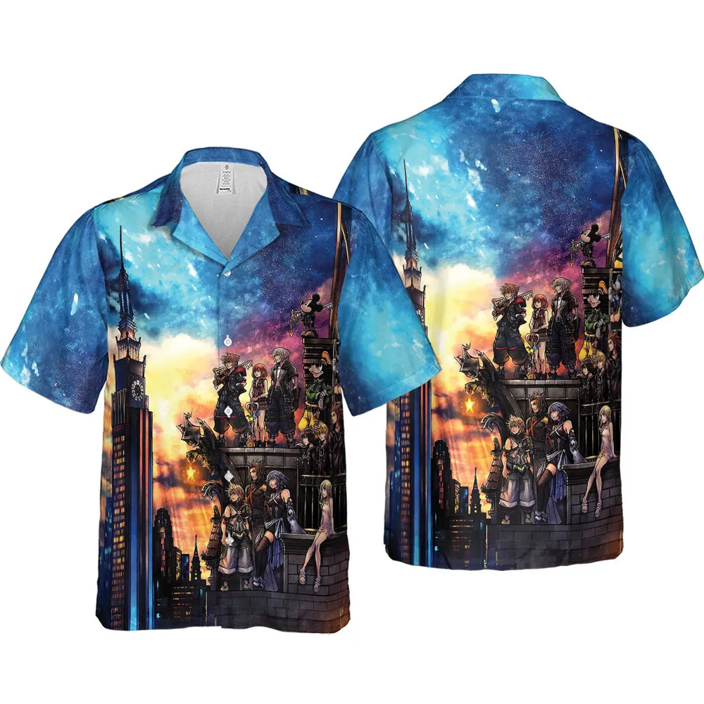 KH3 Kingdom Heart Hawaiian Shirt - 4
