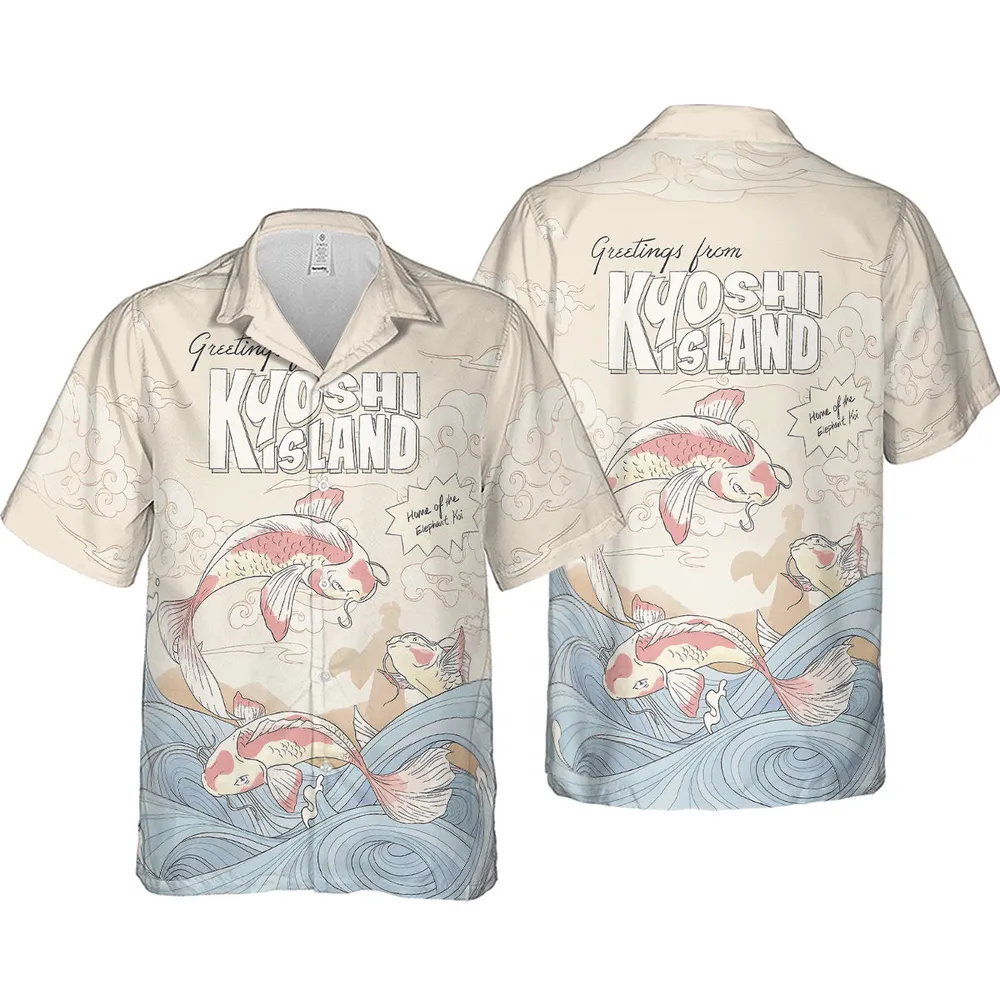 Kyoshi Island Avatar The Last Airbender Hawaiian Shirt - 4