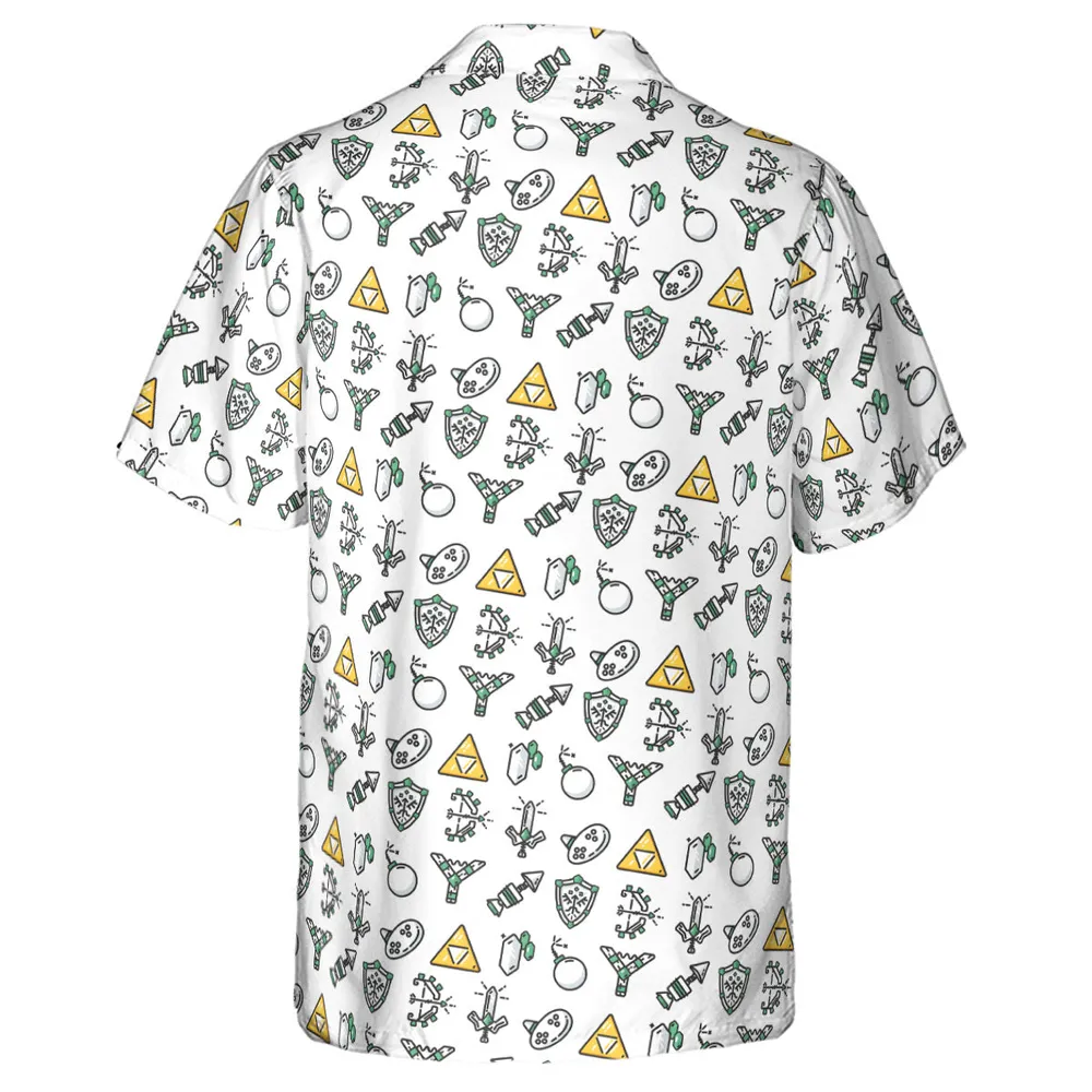 The Zelda Pixel Style Hawaiian Shirt - 3