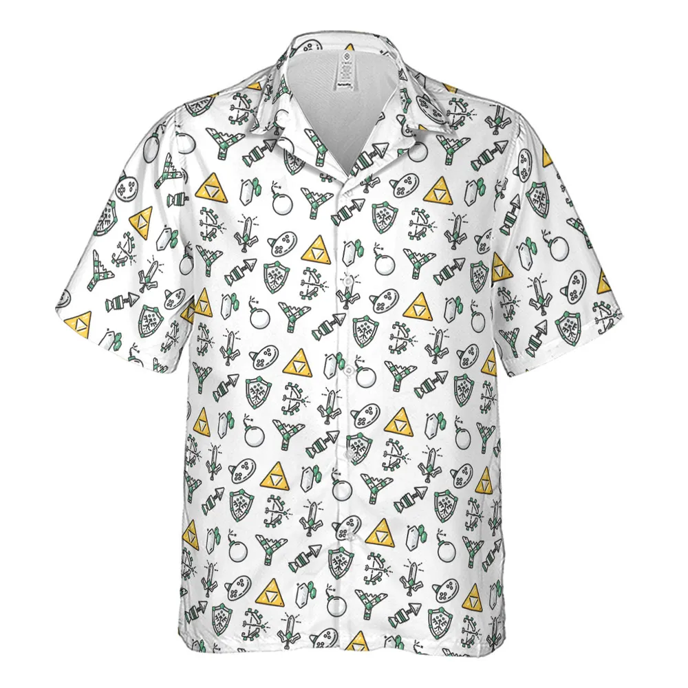The Zelda Pixel Style Hawaiian Shirt - 2
