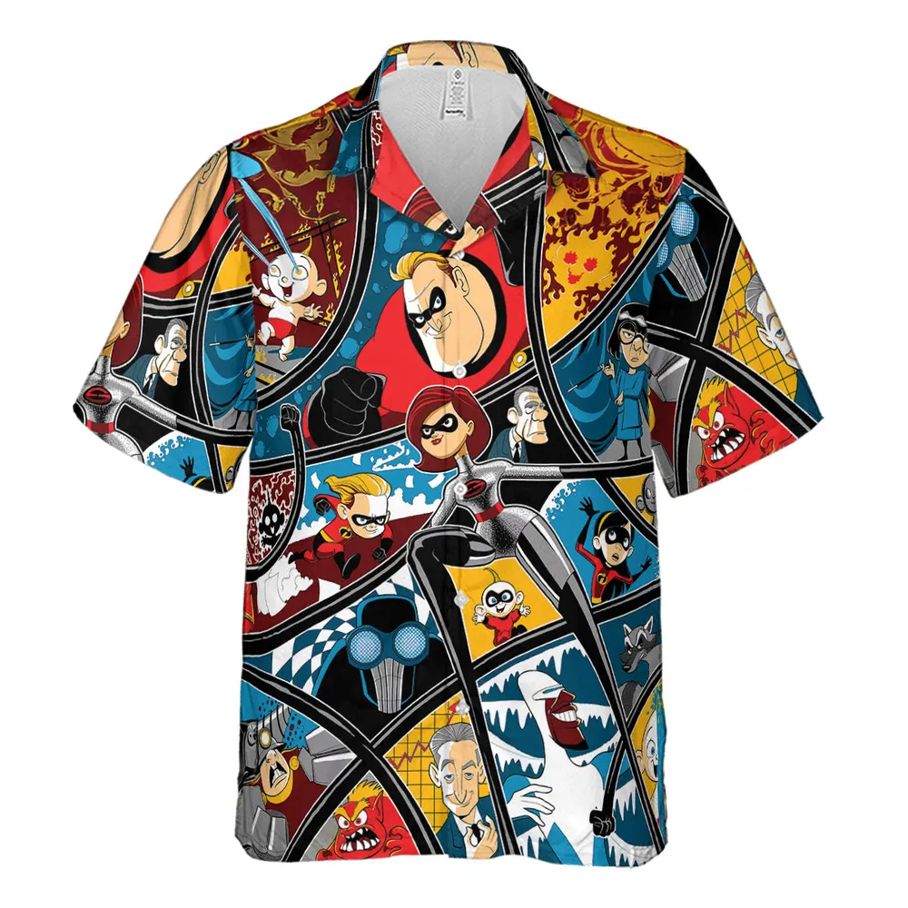 The Incredibles cartoon Hawaiian Shirt - 2