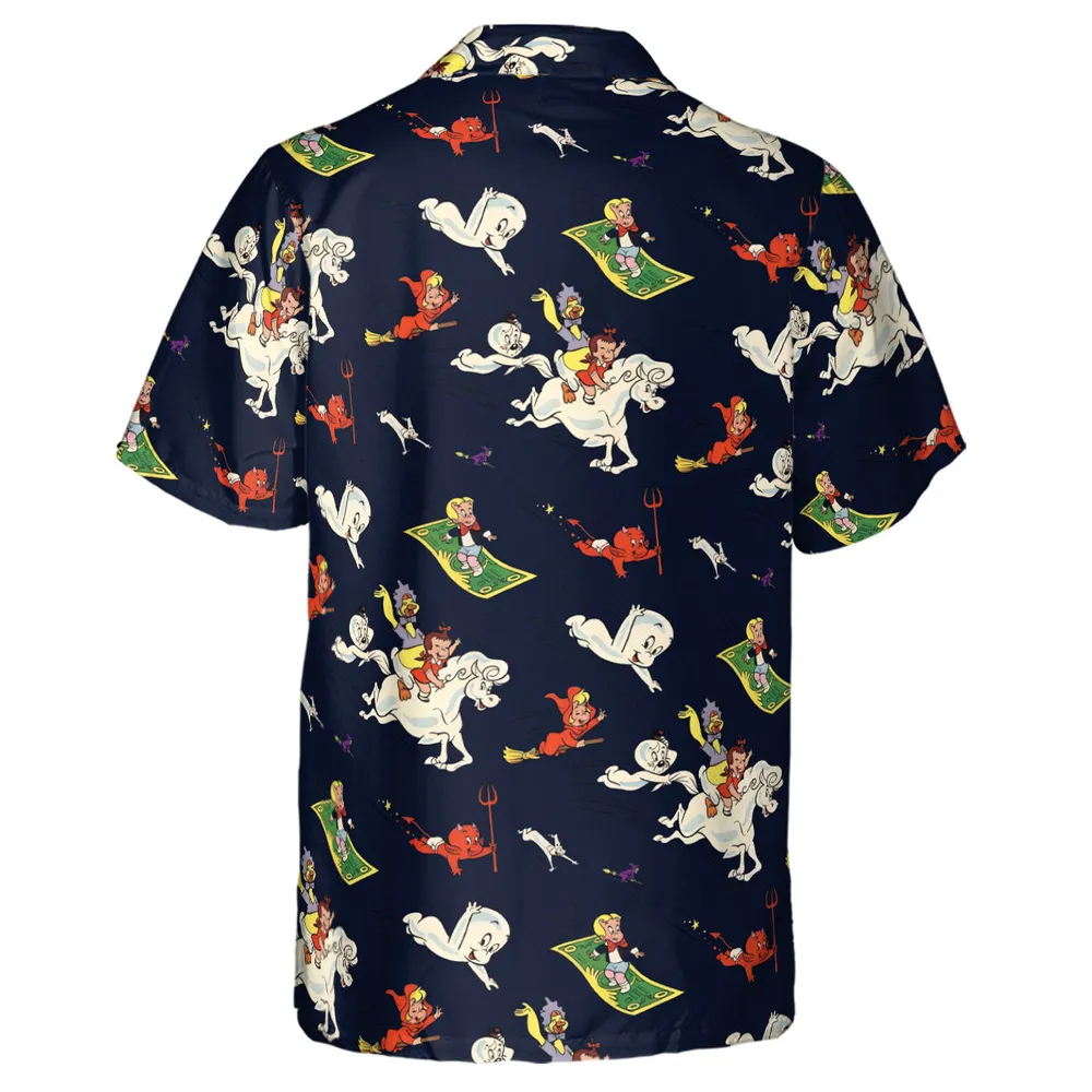 Casper Richie Rich Harvey Comic Characters Hawaiian Shirt - 3