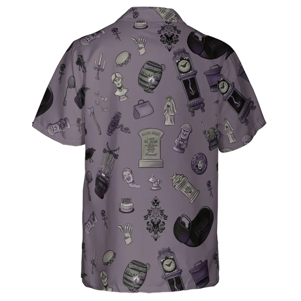Welcome Foolish Mortals Haunted Mansion Hawaiian Shirt - 3
