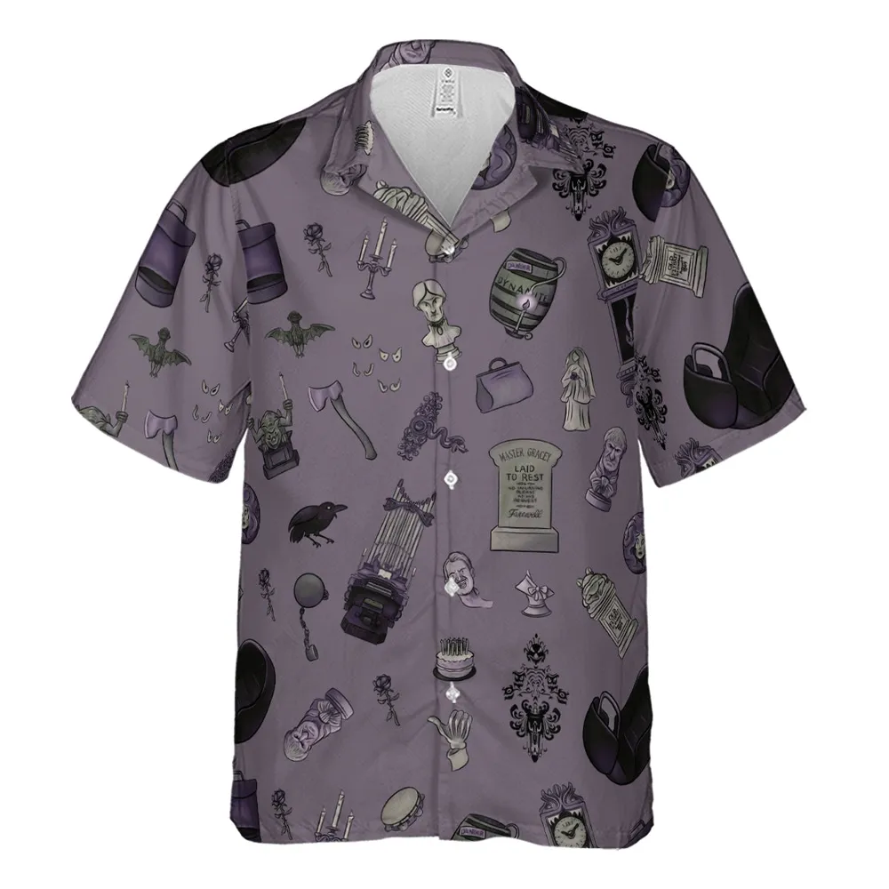 Welcome Foolish Mortals Haunted Mansion Hawaiian Shirt - 2
