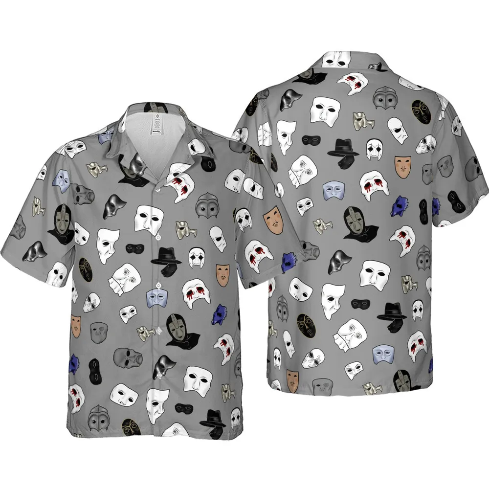 Masks of Phantom of Opera Hawaiian Shirt - 4