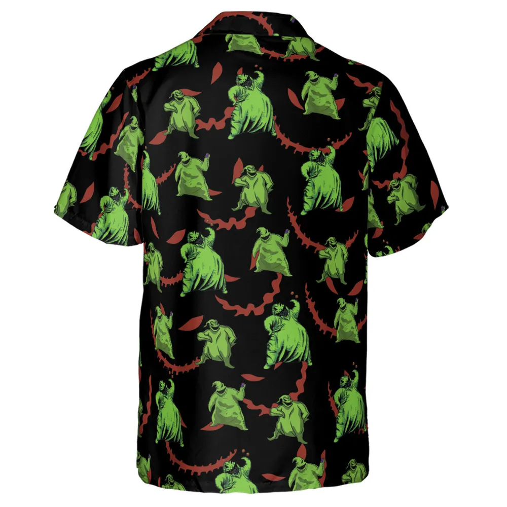 Oogie Boogie Pattern Hawaiian Shirt - 3