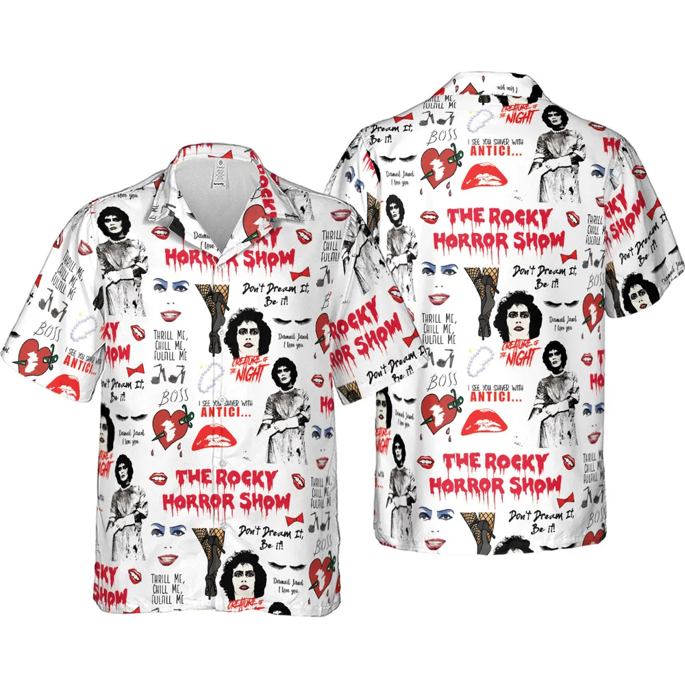 The Rocky Horror Picture Show Pattern Hawaiian Shirt - 4