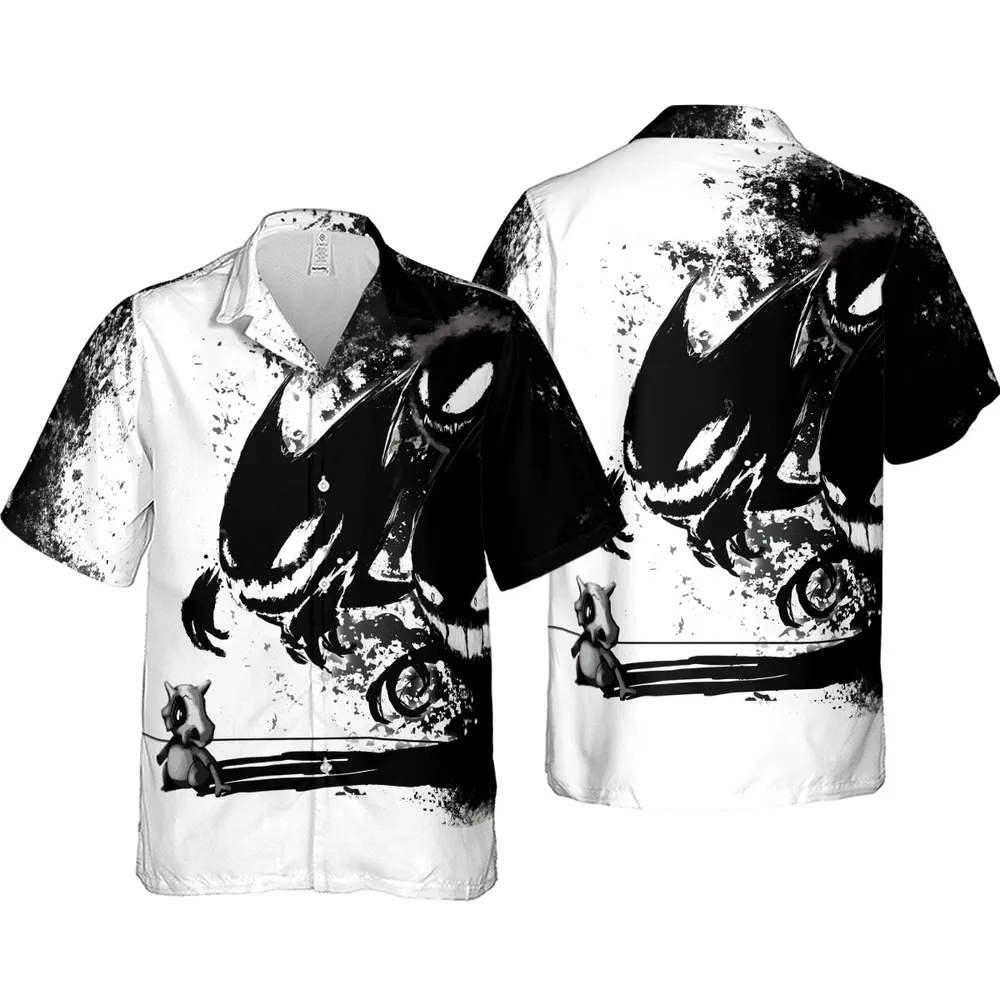 Cubone and the Ghosts Hawaiian Shirt - 4