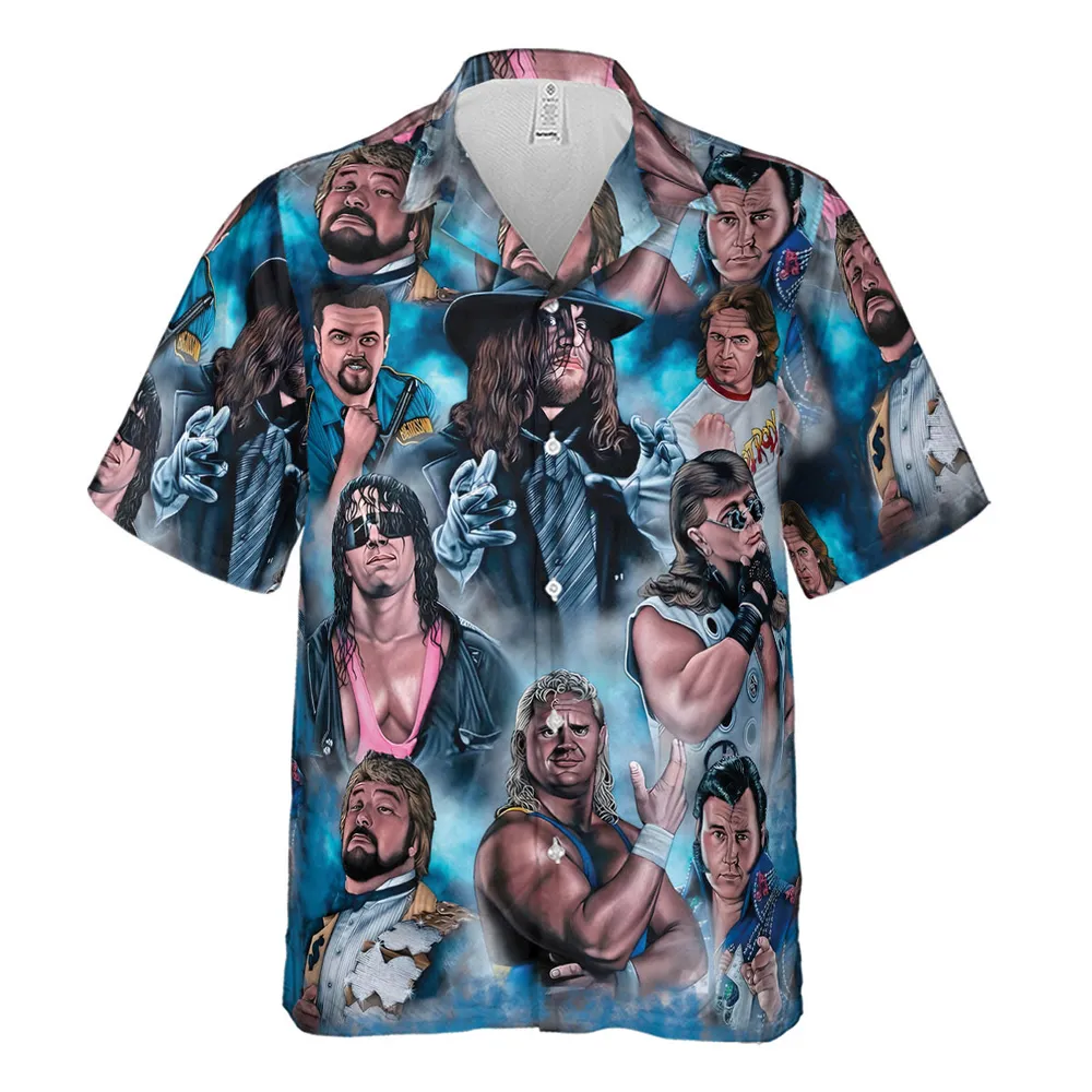 90s Wrestlers Hawaiian Shirt - 2