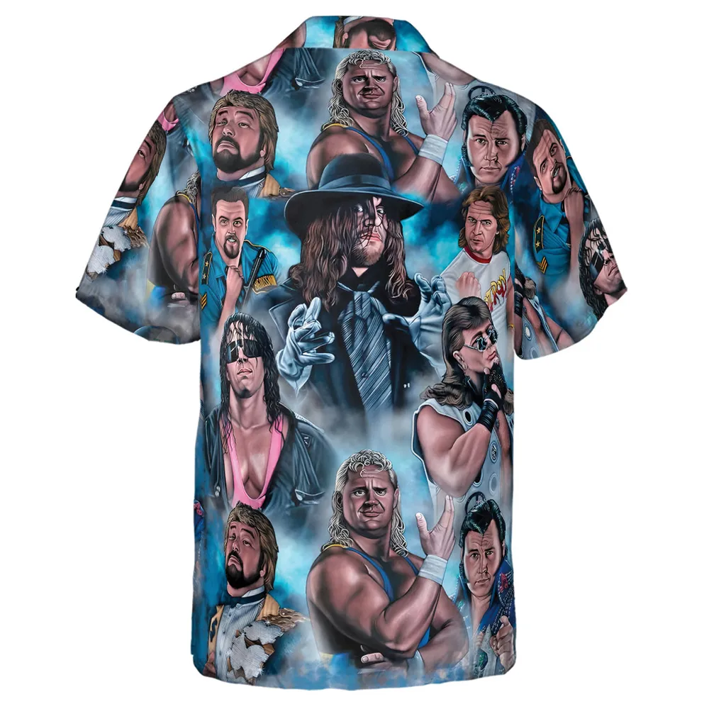 90s Wrestlers Hawaiian Shirt - 3
