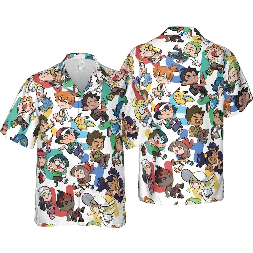 Pokemon Trainer Hawaiian Shirt - 4