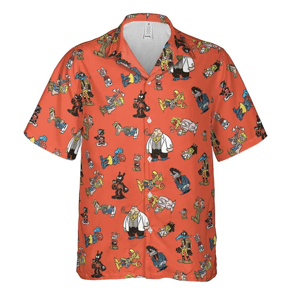 Cast of Peter Porker Hawaiian Shirt - 2