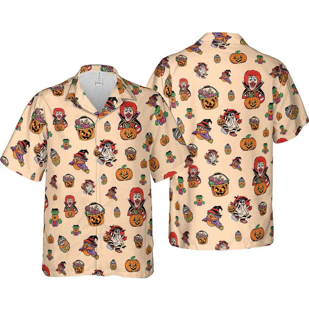 McDonaldland Halloween Hawaiian Shirt - 4