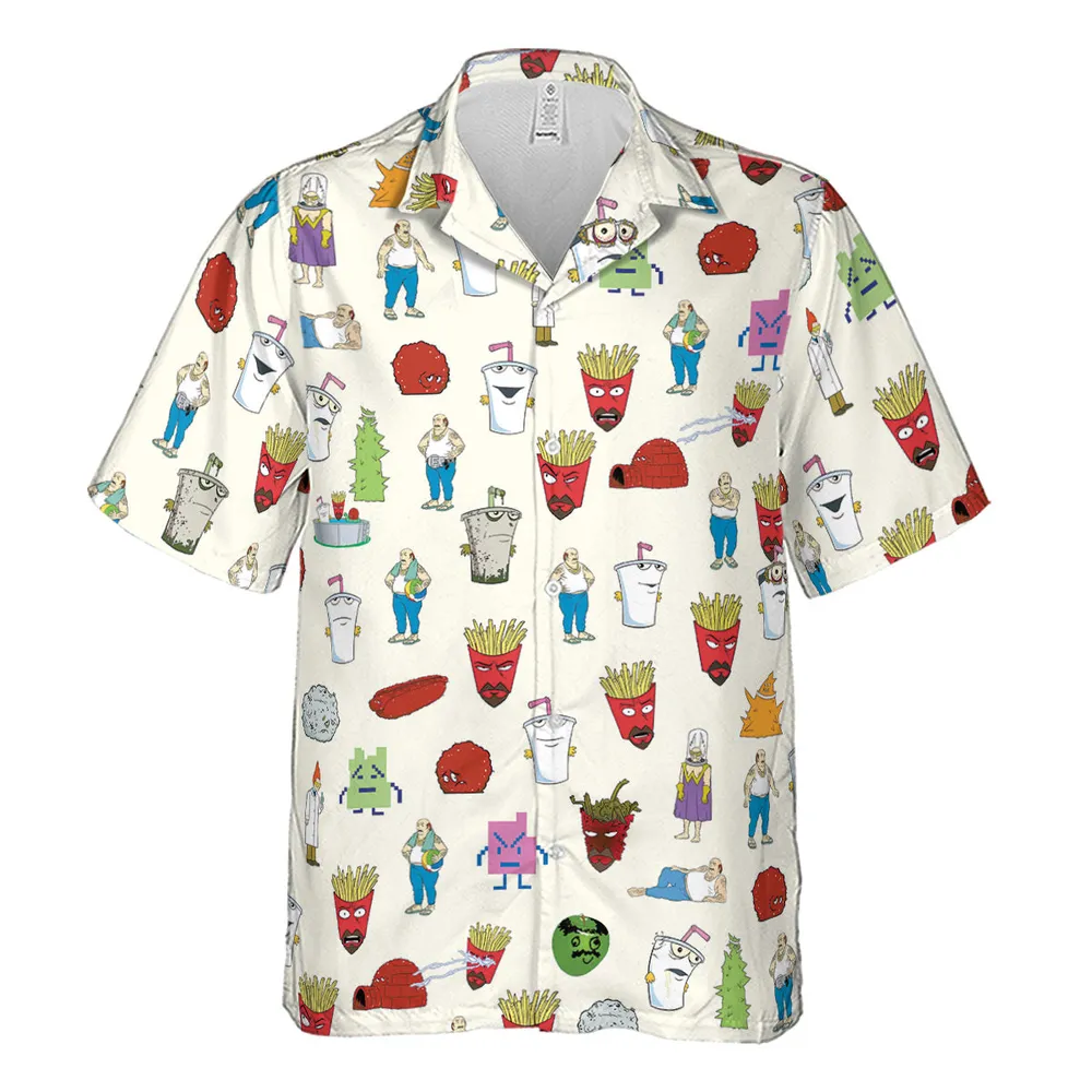 Aqua Teen Style Hawaiian Shirt - 2