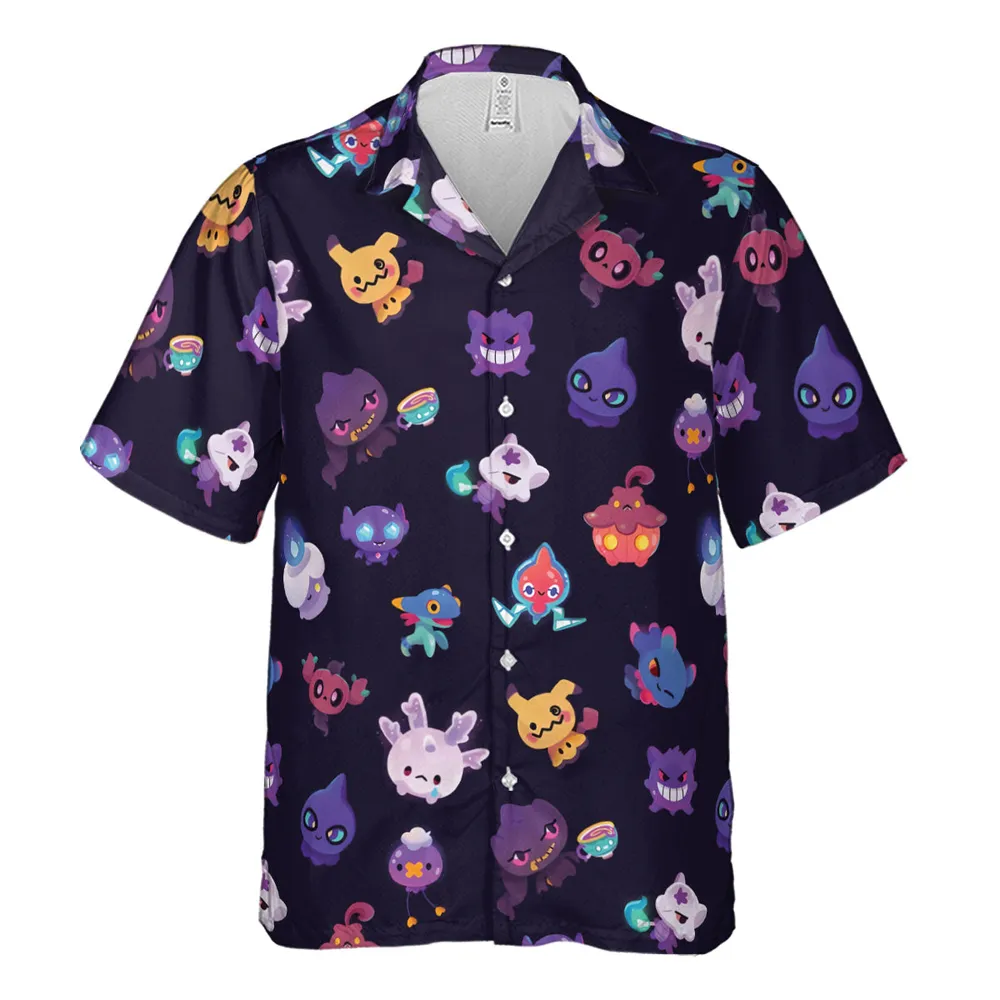 Cute Ghost Type Hawaiian Shirt - 2