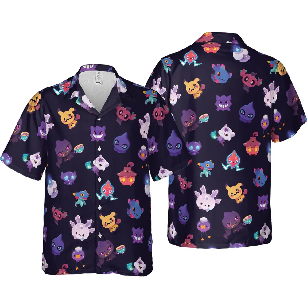 Cute Ghost Type Hawaiian Shirt - 4