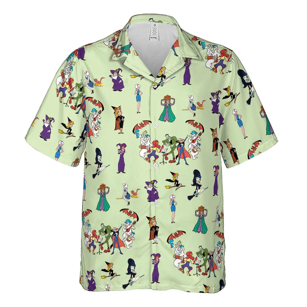 Witches Cartoon Characters Hawaiian Shirt - 2