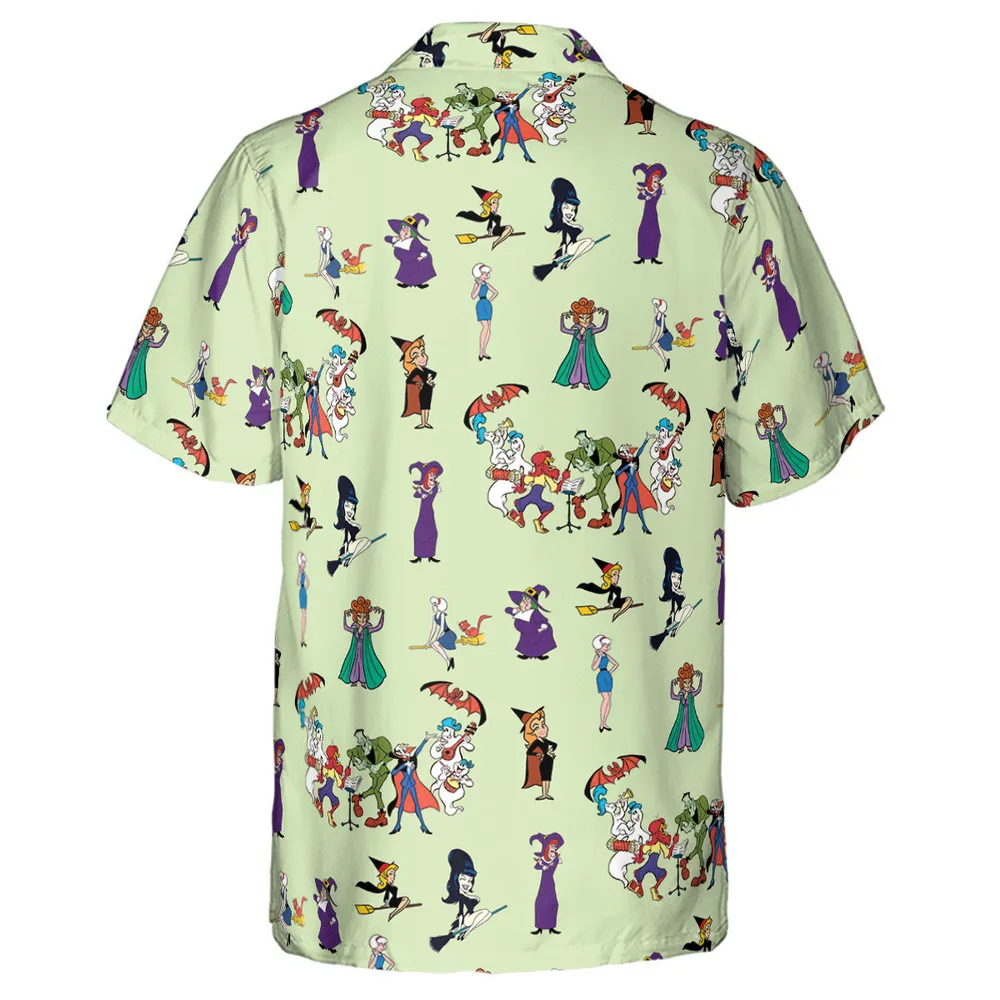 Witches Cartoon Characters Hawaiian Shirt - 3