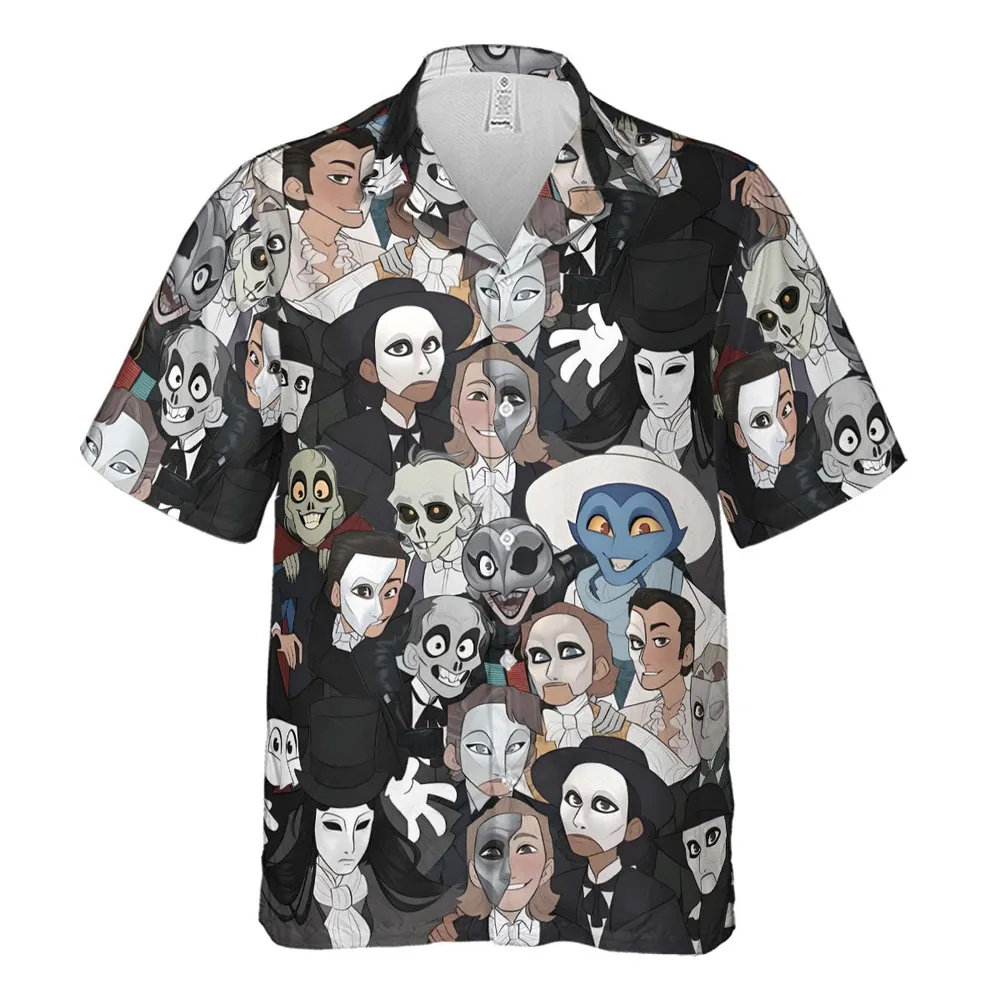 Faces The Phantom of Opera Hawaiian Shirt - 2