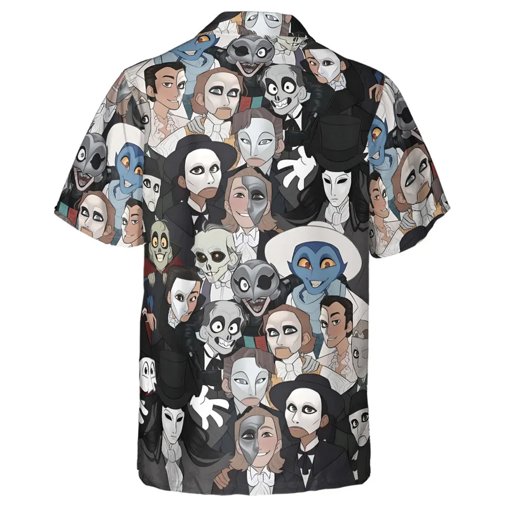 Faces The Phantom of Opera Hawaiian Shirt - 3