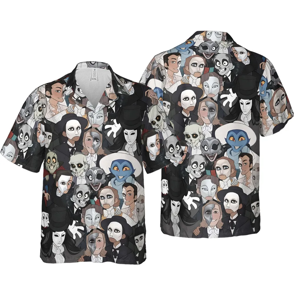 Faces The Phantom of Opera Hawaiian Shirt - 4