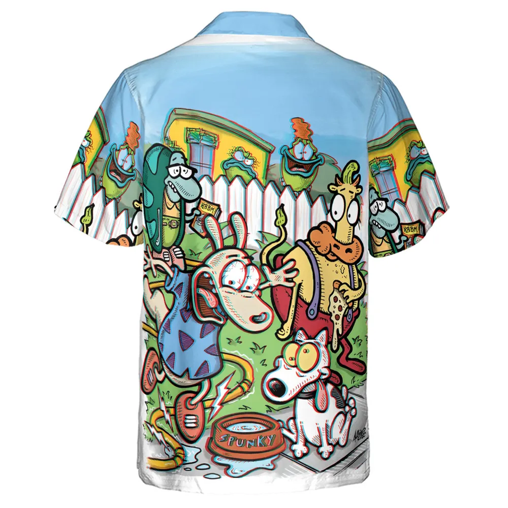 Spunky Style Rocko's Modern Life Hawaiian Shirt - 3