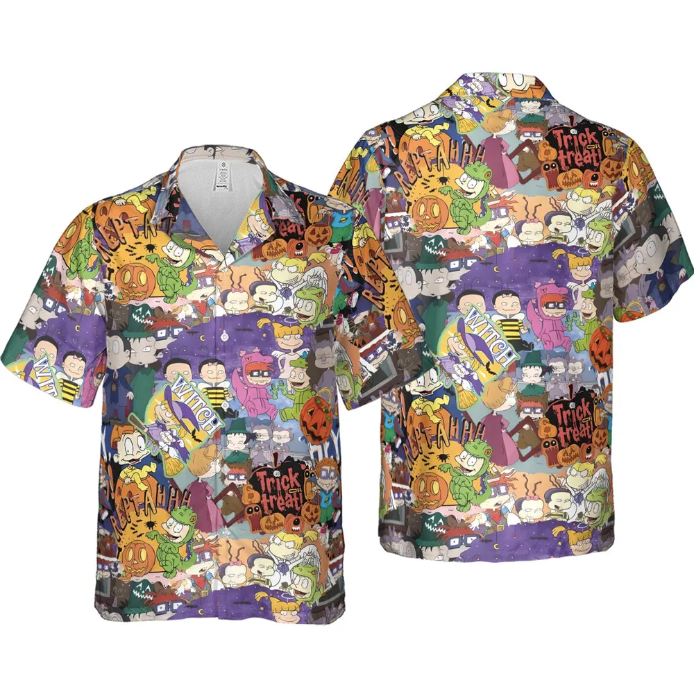 Halloween Haunt Rugrats Hawaiian Shirt - 4