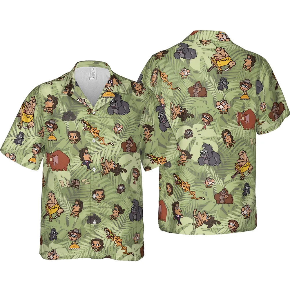 Tarzan Characters Hawaiian Shirt - 4