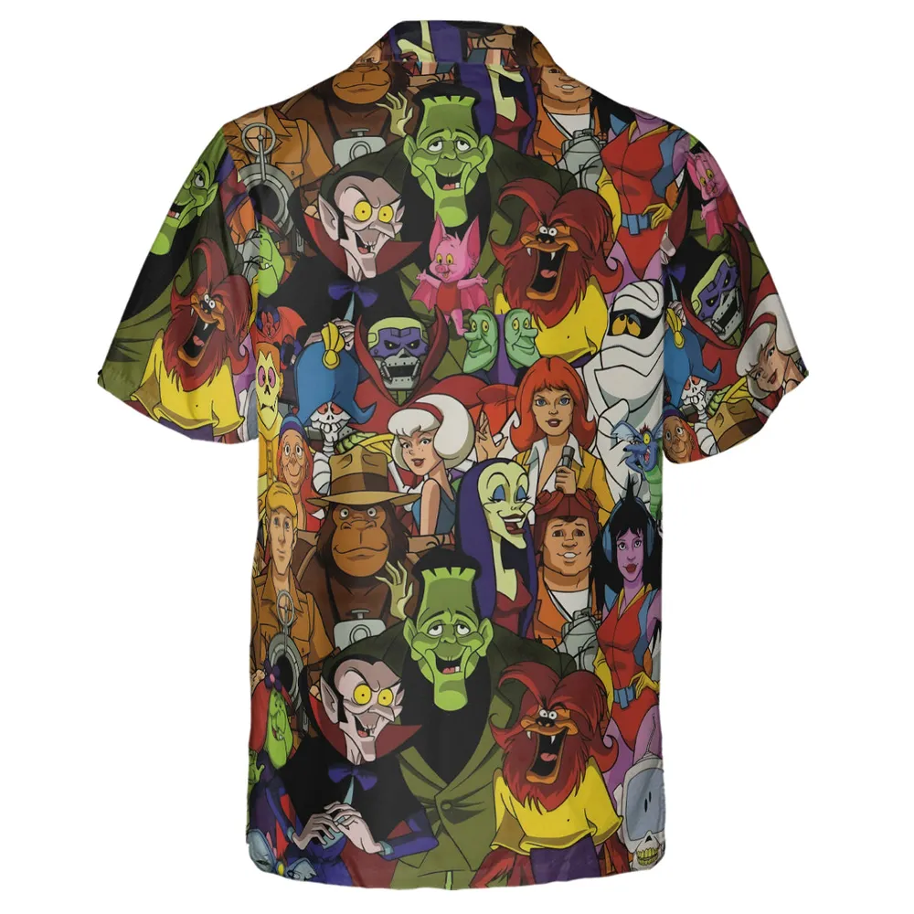 Frightfully Funny Ghostbusters Groovie Goolies Hawaiian Shirt - 3
