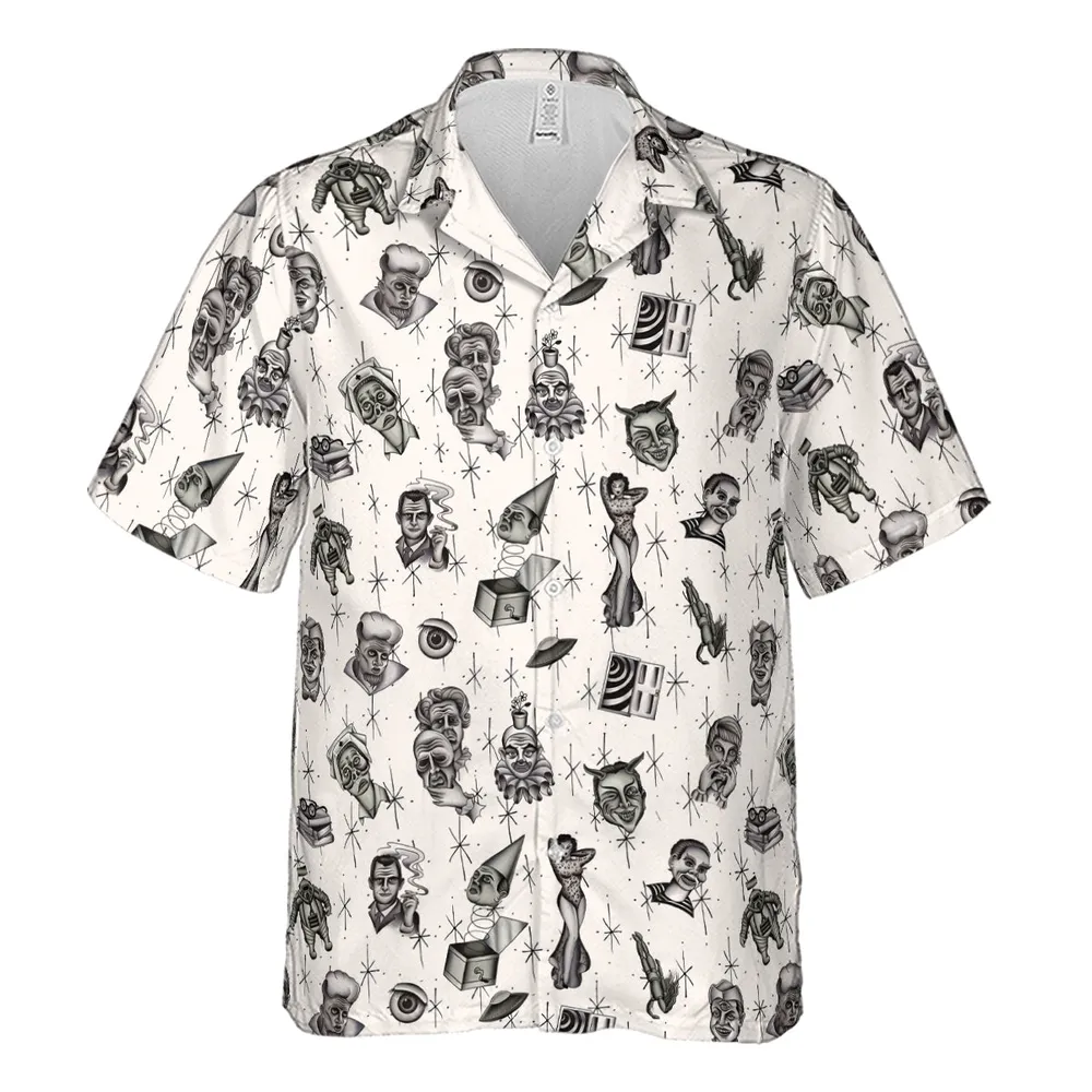 The Twilight Zone Characters Pattern Hawaiian Shirt - 2