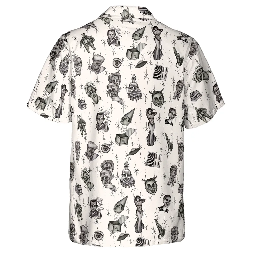 The Twilight Zone Characters Pattern Hawaiian Shirt - 3