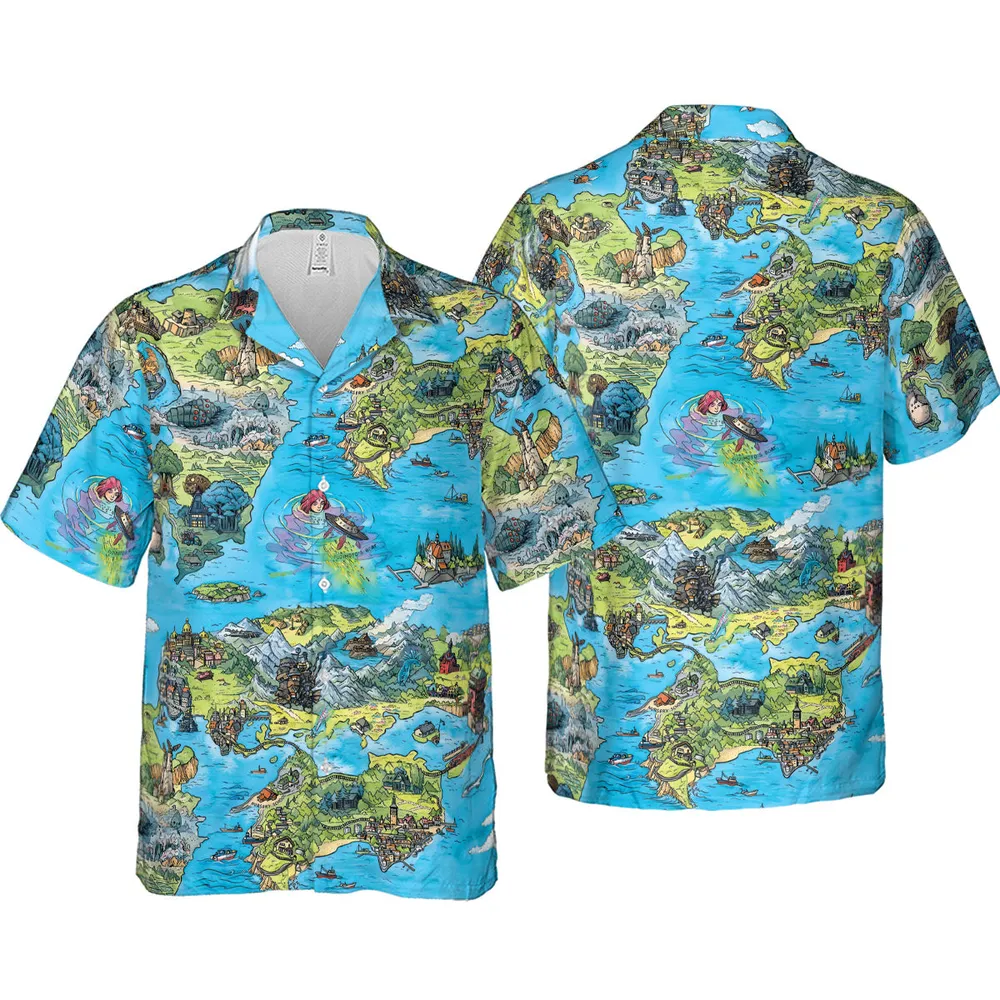 Ghibli Land Hawaiian Shirt - 4